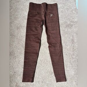 Gymshark Chocolate Brown Leggings. Size small - no tag!